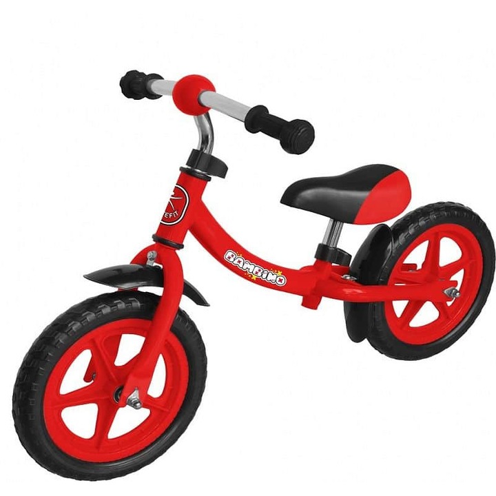 Lifefit Bambino gyermek kerékpár, piros, 12", hab, 37x42cm