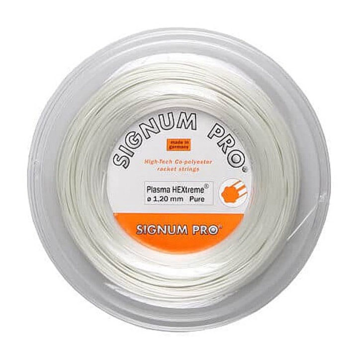 Tenisz húr Signum Pro Plasma HEXtreme Pure, ko-poliészter monofil O 1,25 mm, pörgetéshez, átlátszó, 200 m