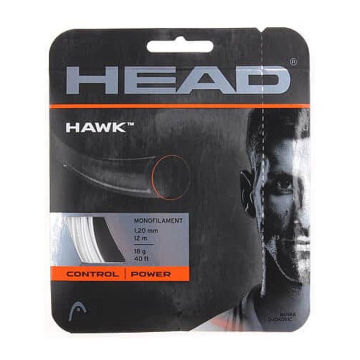 Head, Corzi tenis monofilament Crystal Core a Hawk erőhöz, Fehér, 12 m, 1.20 mm