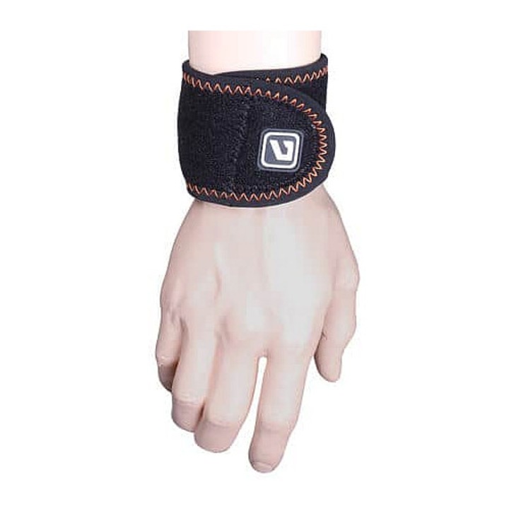 LiveUp, Bandaj pentru incheietura neopren ajustabil cu velcro LS5652, Negru, Universal