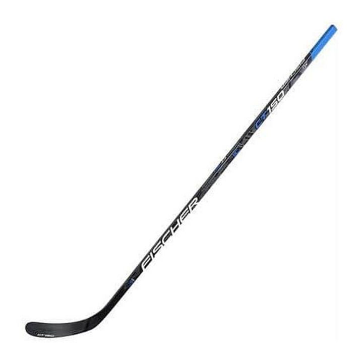Fischer, Kompozit (üvegszál/karbon) jégkorongütő puha markolattal, 40 flex, CT150 JR, fekete/kék, 130 cm