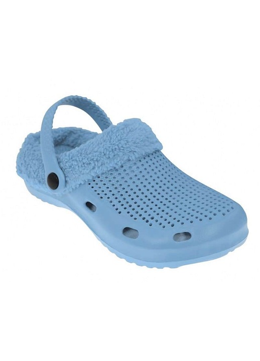 Rulyt unisex papucs, kék, levehető szőrmével, vízhez és beltérre
