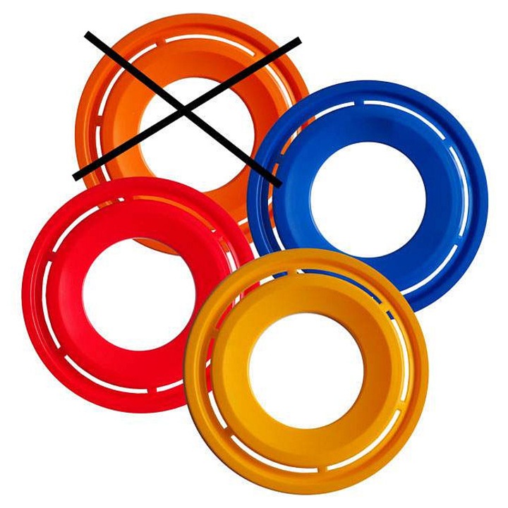 Acra repülőgyűrű 28cm többszínű