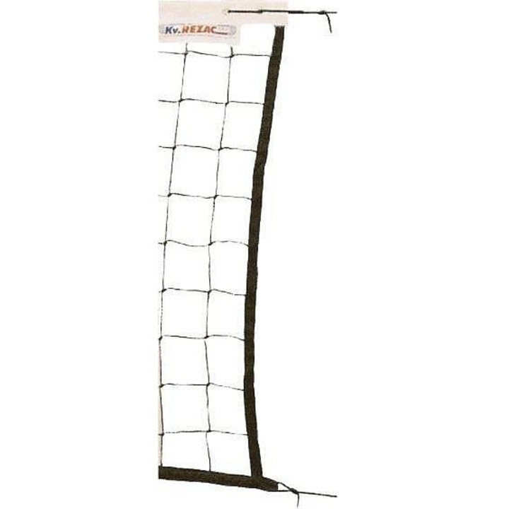 KV Rezac röplabdaháló, fekete, 9.5x1m, zsinórral