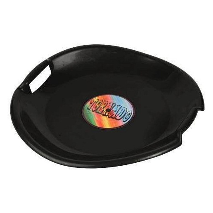 PLASTKON Tornado 629 szánkókorong, tartós műanyagból, 50 kg teherbírás, fekete, 56 cm