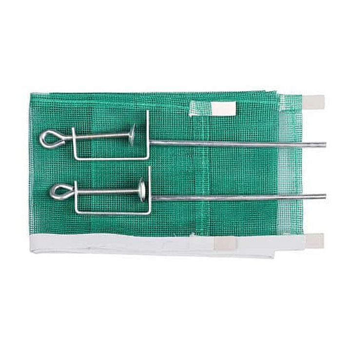 Yashima Allround asztalitenisz háló fém tartóval, 14cm magasság, 5.4cm szélesség, fekete
