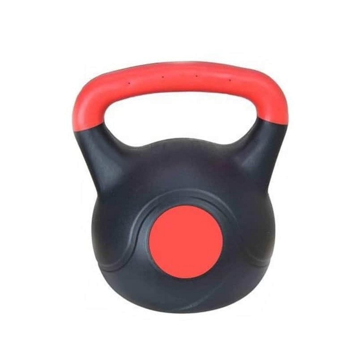 Gantera Sedco Color Kettlebell 10kg plastic negru-alb