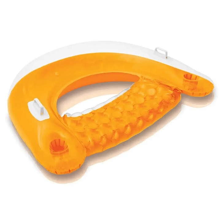 INTEX 58859 SIT N FLOAT felfújható nyugágy 147x99cm - narancssárga
