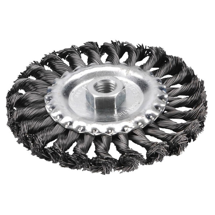 Extol Craft fonott körkefe, 100mm, M14 és 6mm befogás