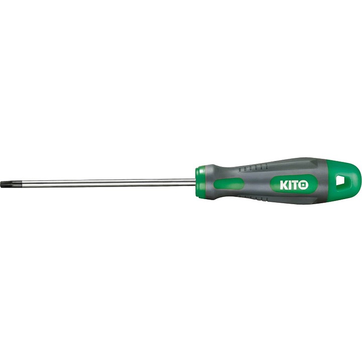 KITO T6x100mm csavarhúzó, tartós, csúszásmentes, fekete