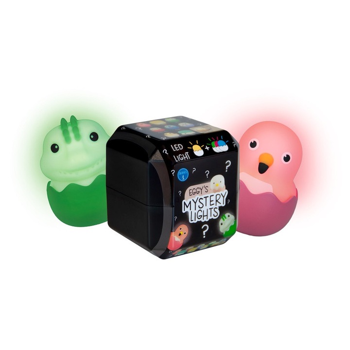 Eggy & Friends Mystery Lights - Figurina LED Surpriză de Colecție (Blind Box) - Pachet de 5 bucăți