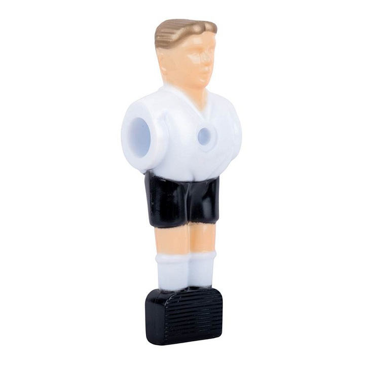 Insportline Messer asztali foci játékos figura, kopásálló műanyag, O13 mm rudakhoz, magasság 11,5 cm, fekete/fehér