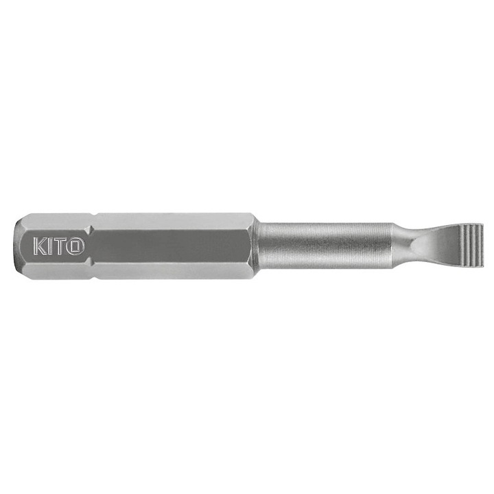KITO Smart csavarhúzóhegy S2 acélból, homokfúvott és passzivált GRIPP felületkezeléssel, 3 x 50 mm, ezüst