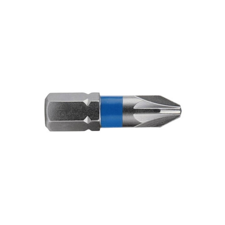 Hrot Pozidriv PZ0 KITO SMART, S2 acélból, homokfúvott felülettel, 25 mm, kék