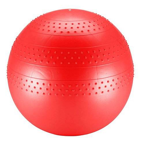 Sedco SPECIAL Gymball gimnasztikai labda, ergonomikus felület, fél masszázs/fél edzés, piros, 55 cm