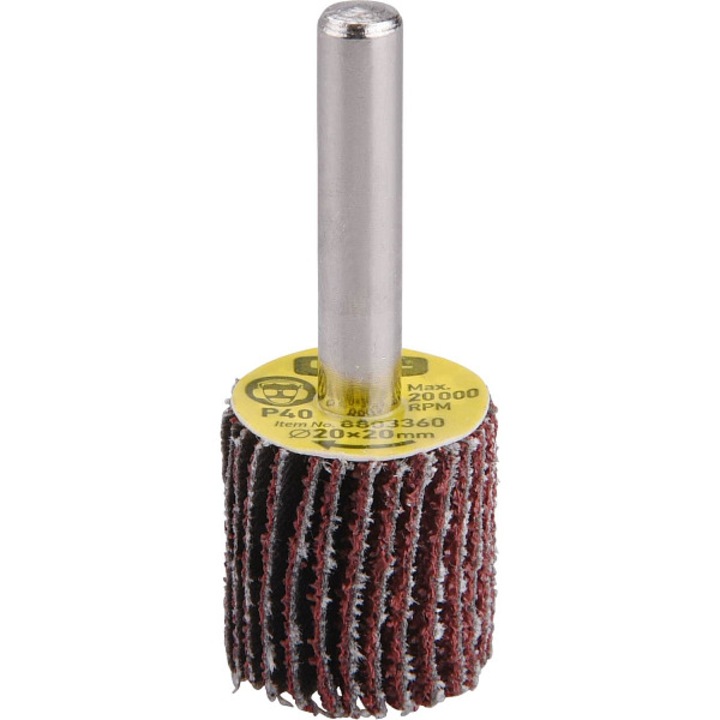 EXTOL PREMIUM lamellás csiszolótárcsa 20x20x6mm P80