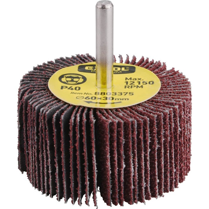 EXTOL PREMIUM lamellás csiszolótárcsa 60x30x6mm, P80, szürke