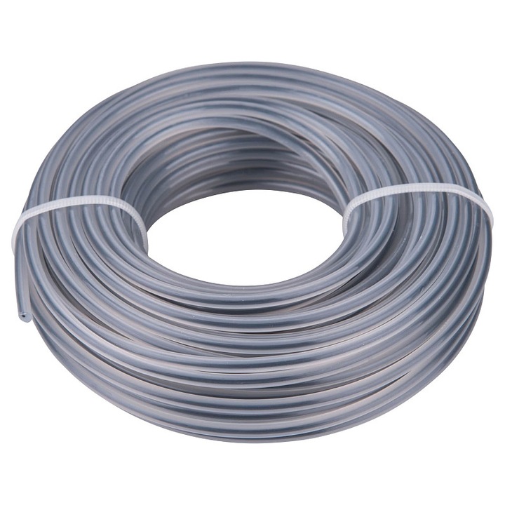 Damil/zsinór EXTOL PREMIUM bozótvágóhoz, speciális maggal, kör profil, 3,0 mm, PA66, szürke, 15 m