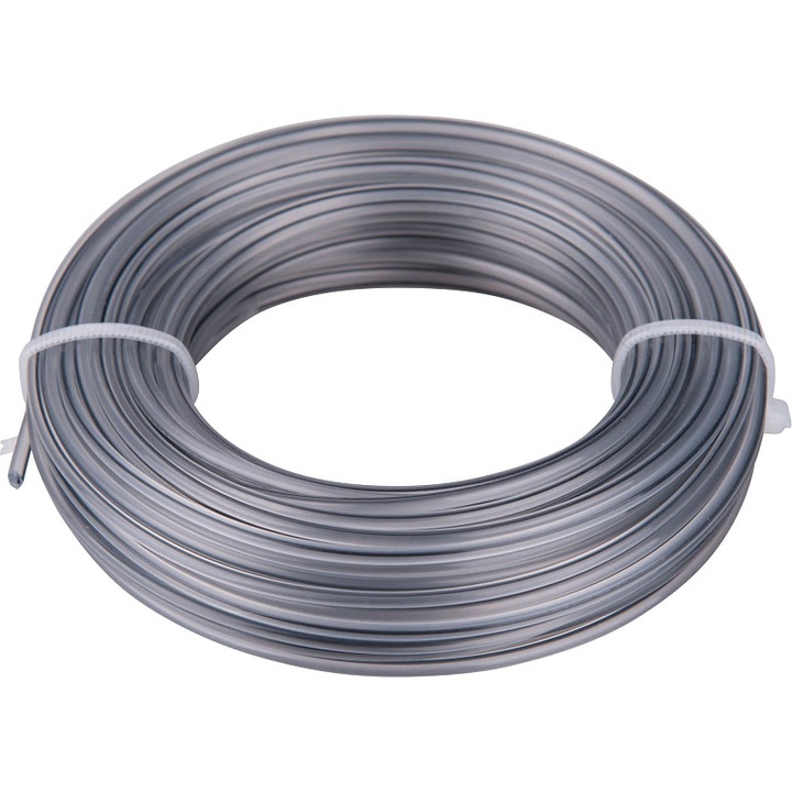 Damil EXTOL PREMIUM fűkaszához/szegélynyíróhoz, speciális maggal, kerek profil, PA66, 2,0 mm, szürke, 15 m