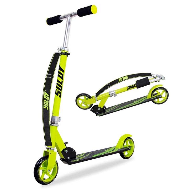 Sulov Race összecsukható roller, alumínium, 145mm kerekek, fekete, 82x92cm