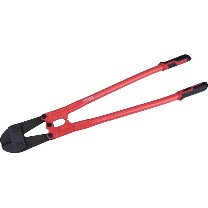 EXTOL PREMIUM karos csípőfogó, induktívan edzett CrMo acél pofákkal, 750 mm (30") hosszúság, piros/fekete