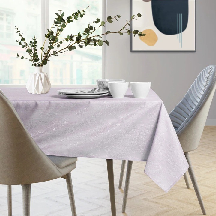 Asztalterítő, 40x140cm, lila, téglalap alakú