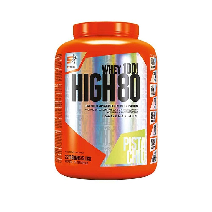 Proteine pudra Extrifit High Whey 80 pistachio 2270g