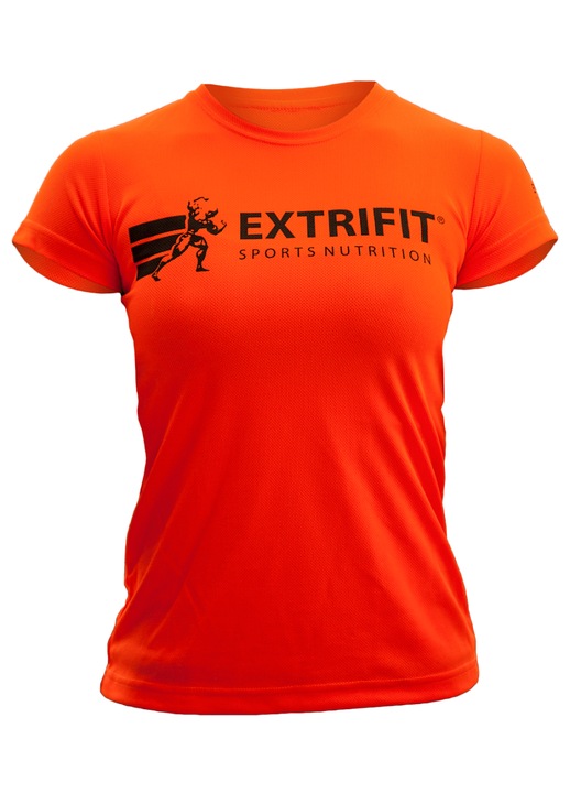 Tricou sport dama, Extrifit, portocaliu, poliester, croiala feminina, subtire