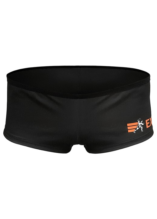 Фитнес къси панталони Extrifit, черен, еластична материя, щампа с лого, еластична талия, XS INTL