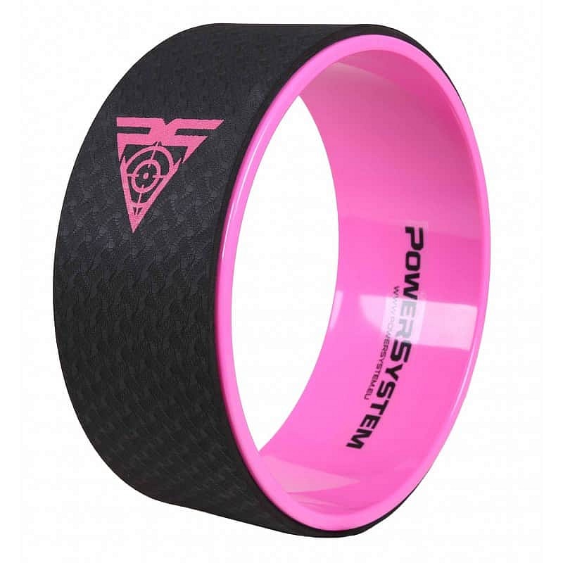 Roata Roz Roata Yoga Power System Pro, roz, 32x13cm, 1.4kg - eMAG.ro