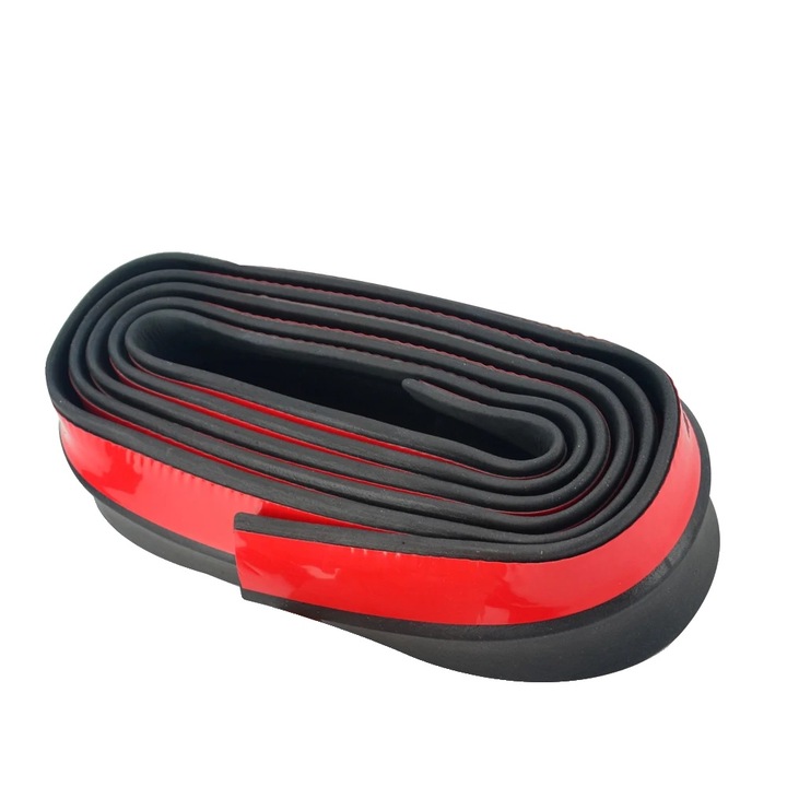 Protectie bara auto, cauciuc flexibil, universal, negru, 2.5x6.5cm