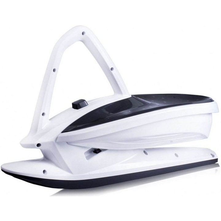 PLASTKON SkiDrifter bob, dinamikus MSP vezérléssel, sílécekkel és kormánnyal, carving és 360°-os forgatás lehetőséggel, Fekete, 749x456x250 mm, max 90 kg