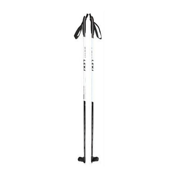 Leki, alumínium sífutó botok állítható Nordic XTA Base JR kötéssel, fekete/fehér, 105 cm