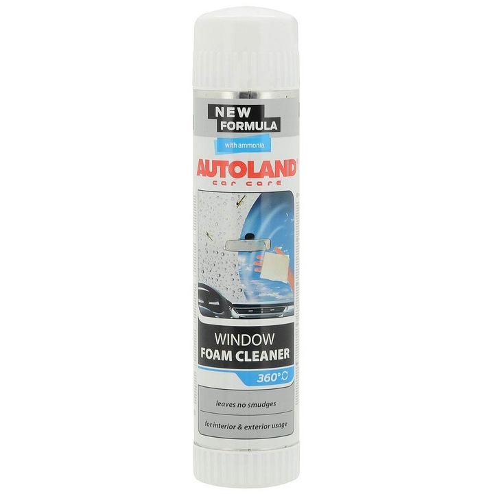 Autoland Window Foam ablakhab, habzó spray, nyommentes, erős zsíroldó, színtelen, 400ml