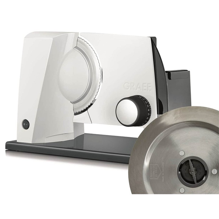 Elektromos szeletelő GRAEF SKS 11021 fehér 170mm 0-20mm