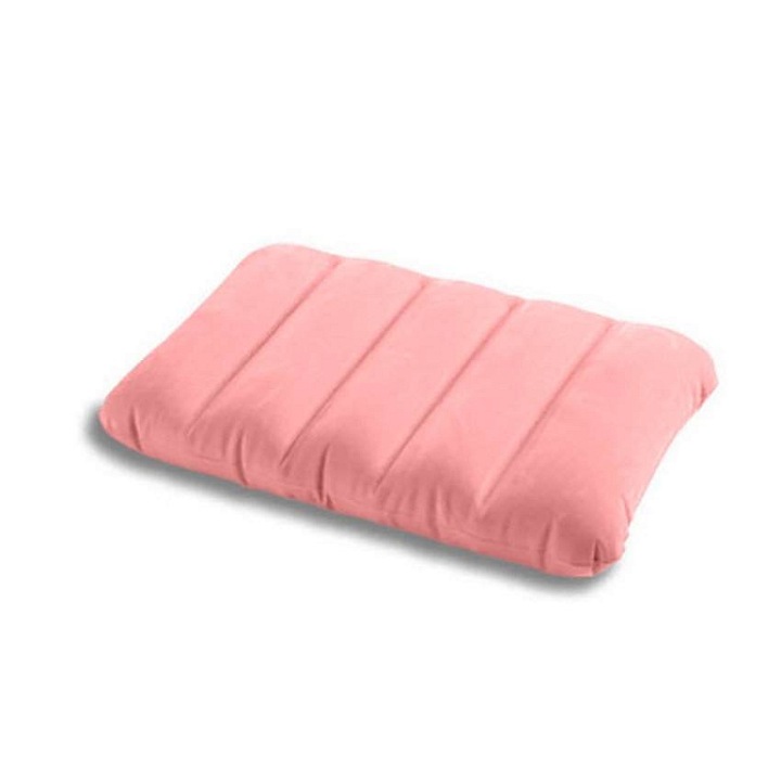 Intex KIDZ 68676 felfújható párna, velúr felülettel, strapabíró PVC-ből, I-Beam merevítéssel, rózsaszín, 43 x 28 x 9 cm