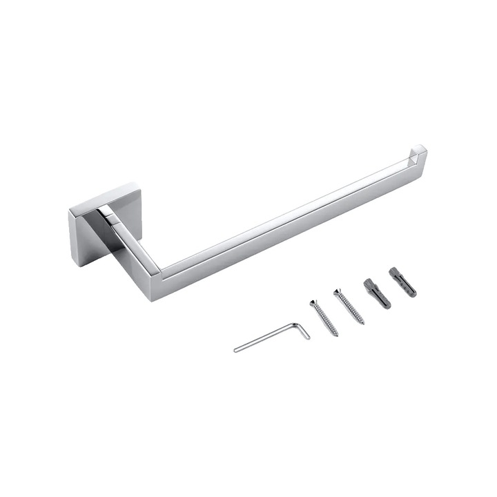 A7PC törölközőtartó/törölközőrúd, 304-es rozsdamentes acél, korrózióálló, falra szerelhető, 50 cm, inox