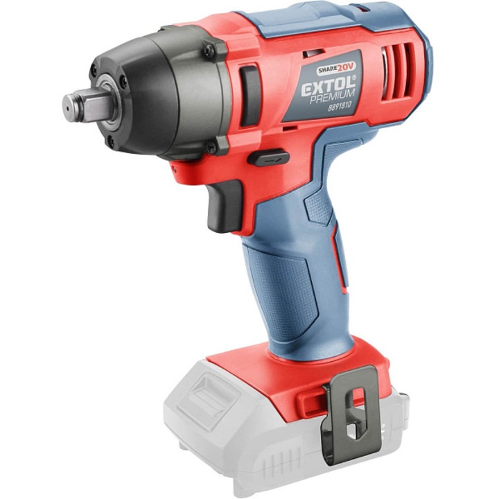 Pistol impact EXTOL PREMIUM SHARE20V 180Nm 20V Li-ion 1.6kg fara acumulator si incarcator