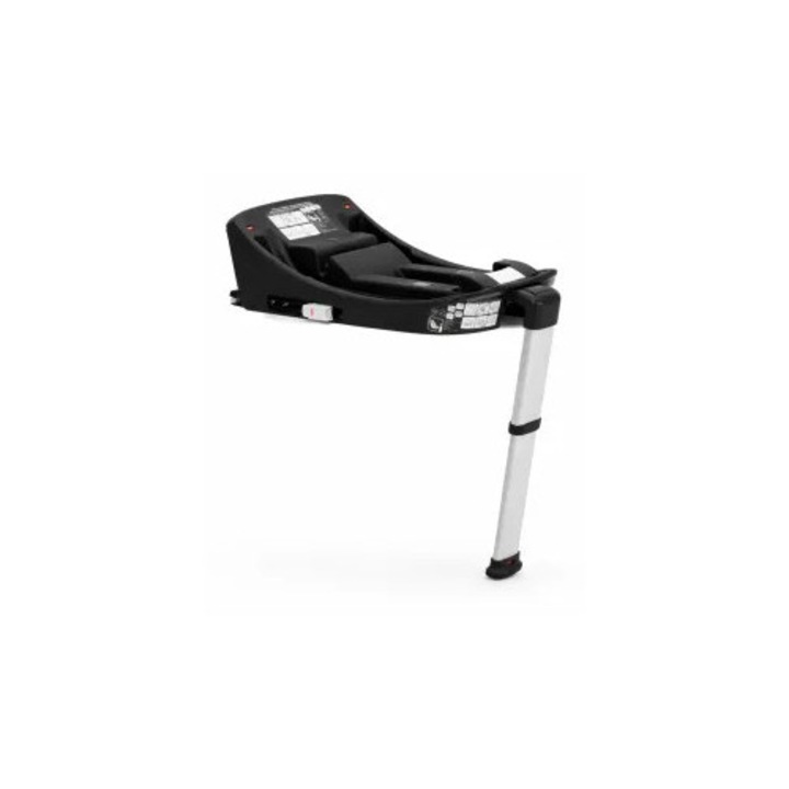 Baza i-Size ISOFIX KUNERT CLICK, cu picior stabilizator reglabil, cu indicatori de montaj rosu/verde, negru, 0–13 kg (40–87 cm)