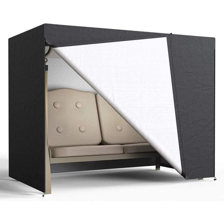 Husa pentru balansoar de gradina cu 2 locuri, durabila si impermeabila, cu protectie UV, material Oxford 210D - 160 x 120 x 170 cm