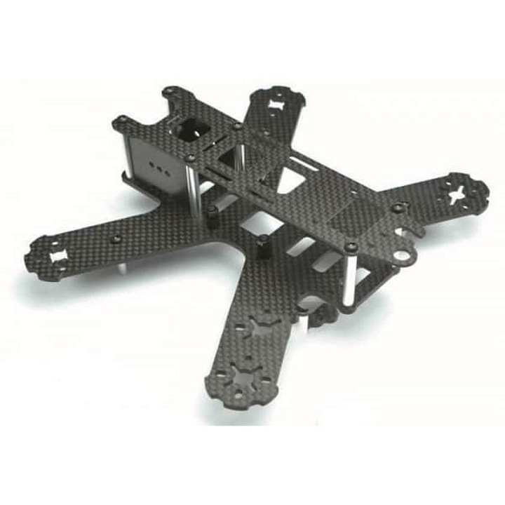 Cadru Fleg QAV210 210mm din fibra de carbon 3K, compatibil cu elice 5 inch si motoare 220X, negru