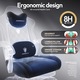 Scaun Gaming Premium, DOWINX®, Scaun Gaming Ergonomic, Incalzire Si Masaj In Perna Lombara, Sezut Cu Arcuri Metalice Si Spuma, Suport Picioare Retractabil, Rabatabil 90°-135°, Cadru Metalic Rezistent 150 Kg, Material Textil Respirabil, Rotire 360°, Negru