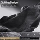 Scaun Gaming Premium, DOWINX®, Scaun Gaming Ergonomic, Incalzire Si Masaj In Perna Lombara, Sezut Cu Arcuri Metalice Si Spuma, Suport Picioare Retractabil, Rabatabil 90°-135°, Cadru Metalic Rezistent 150 Kg, Material Textil Respirabil, Rotire 360°, Negru