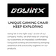 Scaun Gaming Premium DOWINX®, Scaun Gaming Ergonomic, Masaj In Perna Lombara USB, Sezut Cu Arcuri Metalice Si Spuma, Suport Picioare Retractabil, Rabatabil 90°-145°, Cadru Metalic Rezistent 150 Kg, Material PU Respirabil, Rotire 360°, Negru