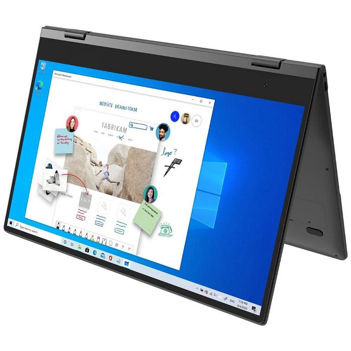 Laptop UMAX VisionBook 14Wr Flex/ 2in1/ 14,1" IPS/ 1920x1080/ N4120/ 4GB/ 128GB Flash/ 2x USB-C/ W10 Pro/ szürke