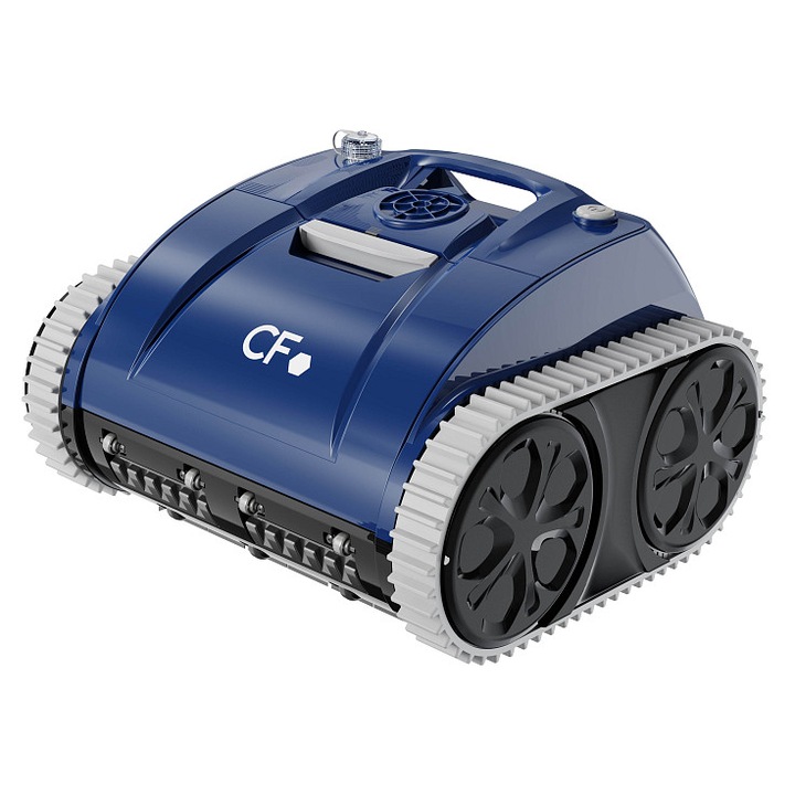 CF CF 200 AKU automata medencetisztító, Li-Ion 9.200 mAh akkumulátorral, GYRO navigációval és 180 mikronos Freesuction 3.0 szűrővel, Kék (CF Moonlight)