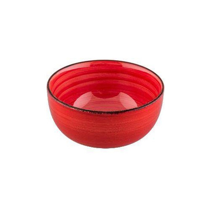 Lamart LT9101 kerámia tál, mosogatógépben és mikrohullámú sütőben használható, piros, 330 ml, O 11,5 cm