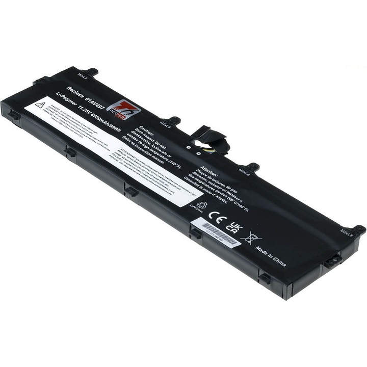 Baterie laptop T6 POWER 8800mAh negru 285x72x14mm