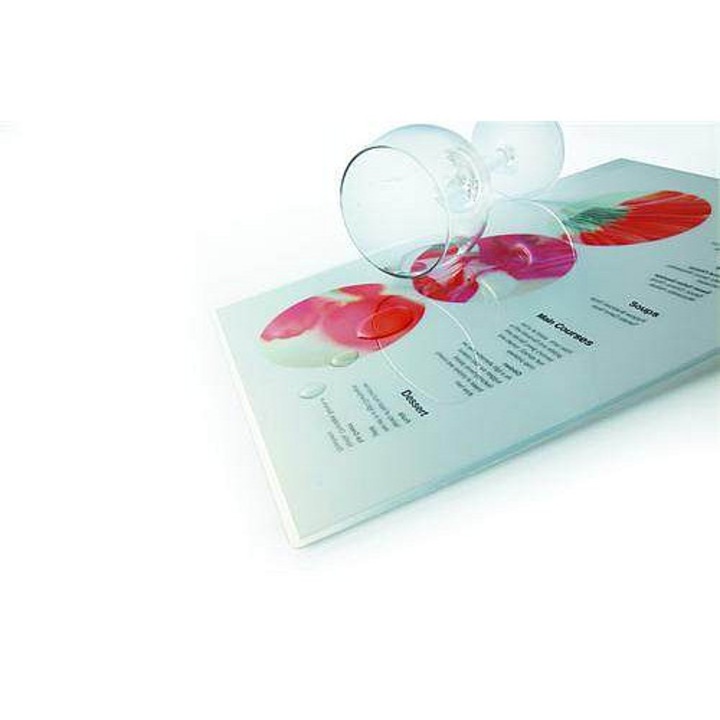 Eurosupplies lamináló fólia 80 x 110 mm, 125 mikron, fényes, átlátszó, 100 db