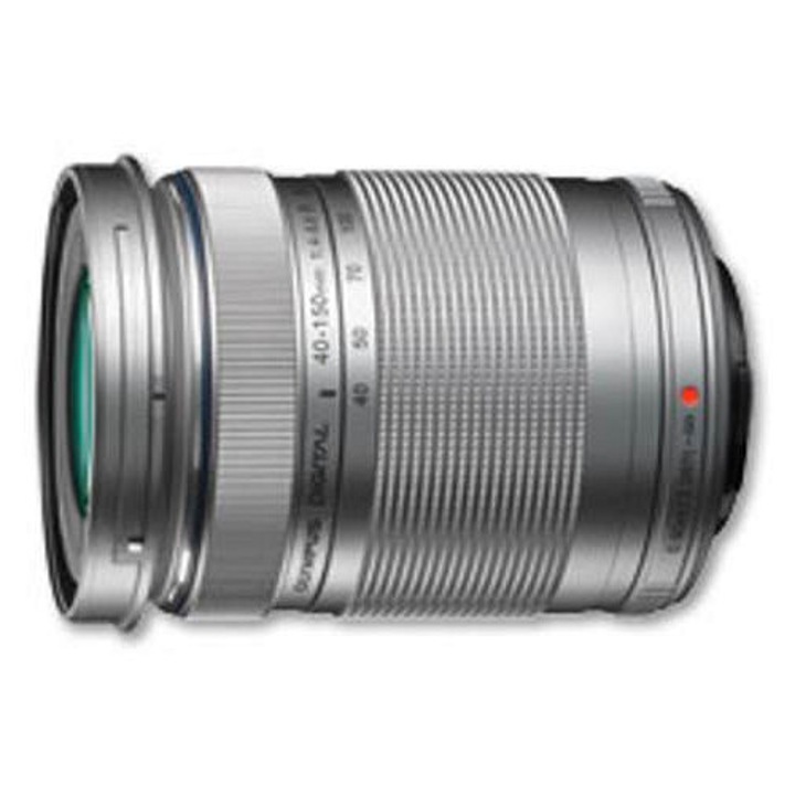 OM SYSTEM EZ-M4015 R kompakt teleobjektív, ezüst, 40-150mm, 58mm